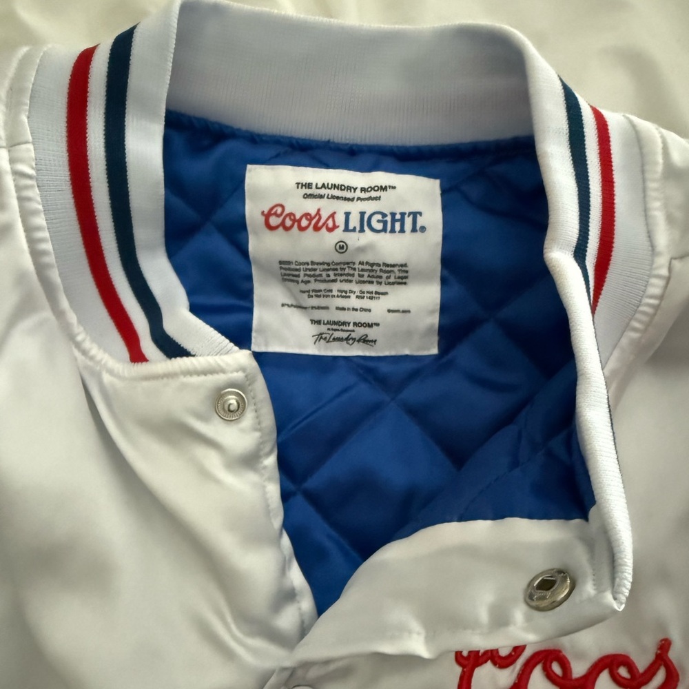 The Laundry Room Coors Light White Varsity Jacket - Picture 5 of 7
